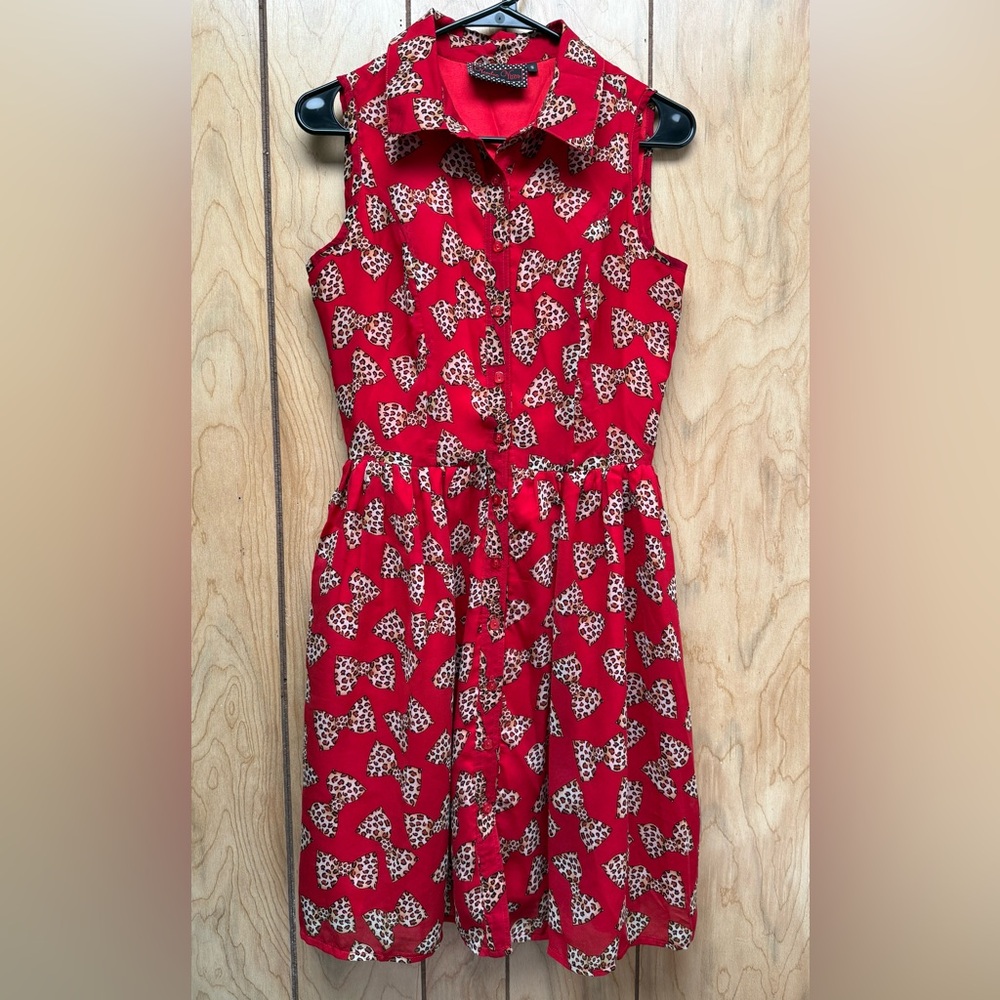 Voodoo Vixen Red Sleeveless dress
